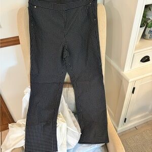 Anne Klein Black and White Checkered Pants